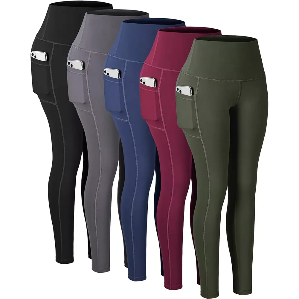 Leggings High Waisted kalawan Kantong