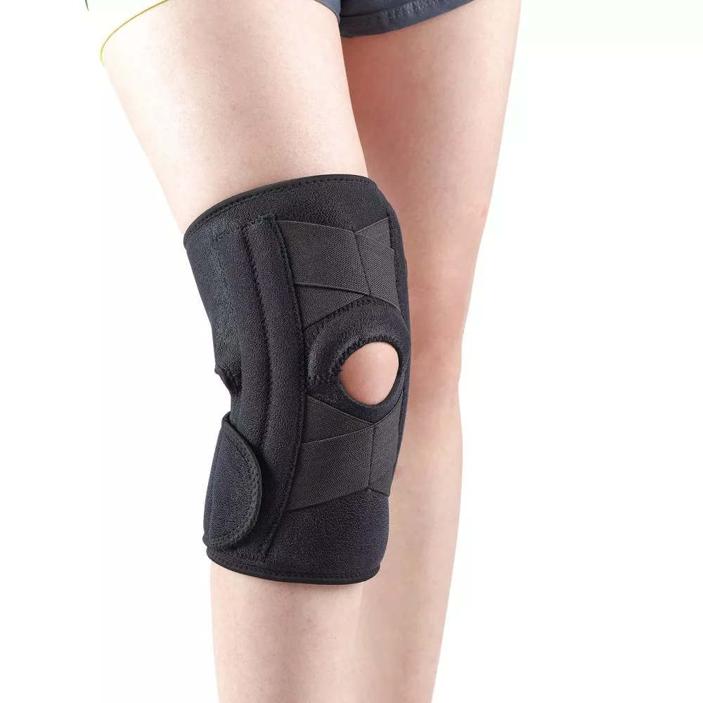 Knee Brace sareng Sisi Stabilizer Gél ​​Pads